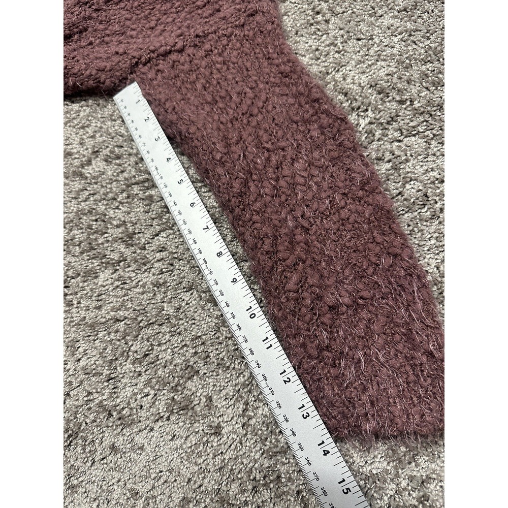 Altar'd State Fuzzy Eyelash Sweater Women's S/M‎ Rose' Mauve Oversized Boho Knit - Picture 11 of 11